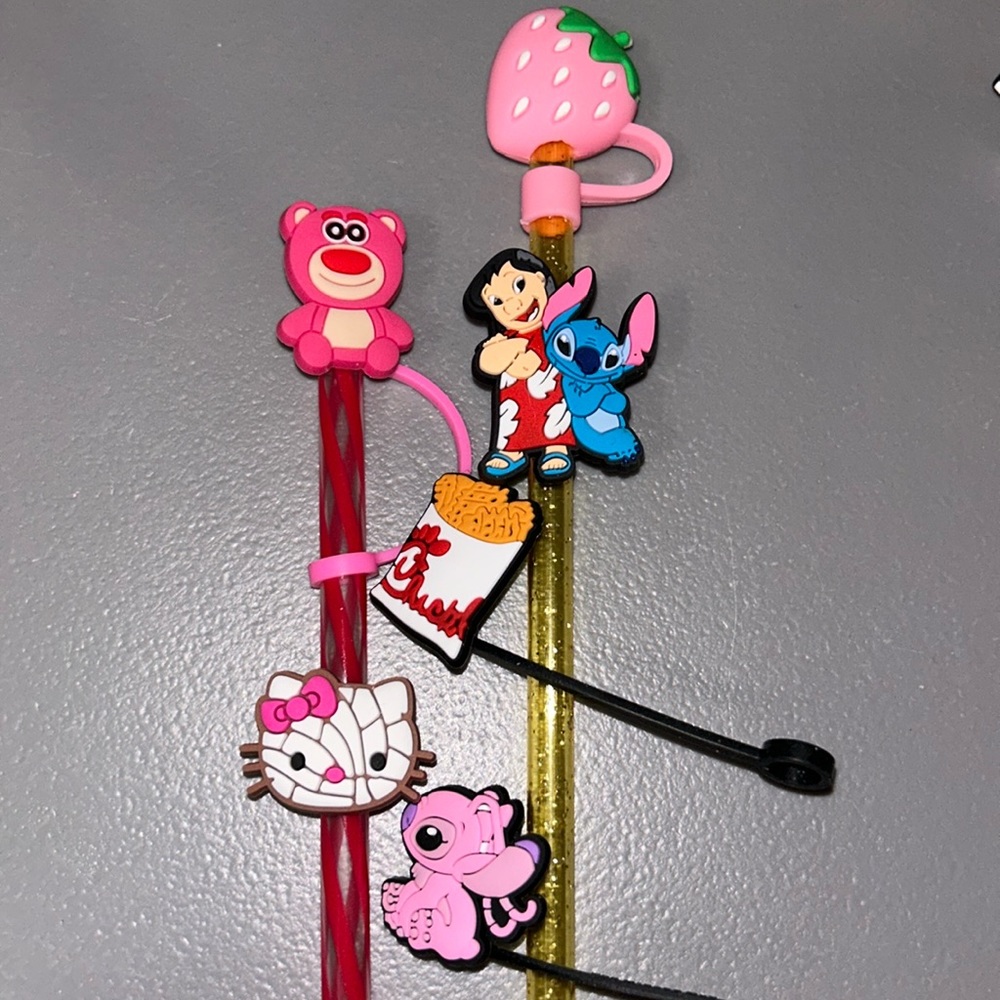 Straw charm and topper bundle